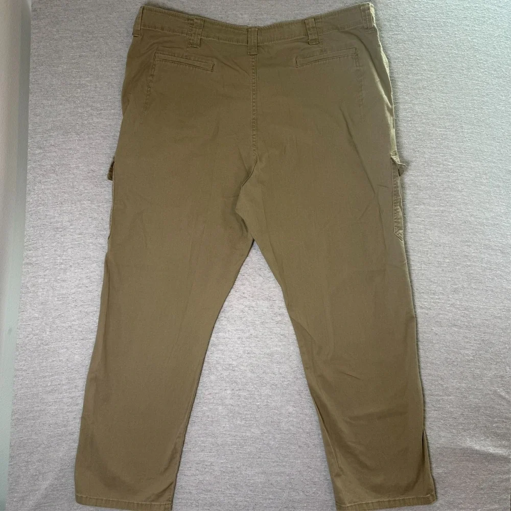 Wrangler Men's Cargo Pants Size 44x32 Khaki  Relaxed Fit Stretch Utility Casual